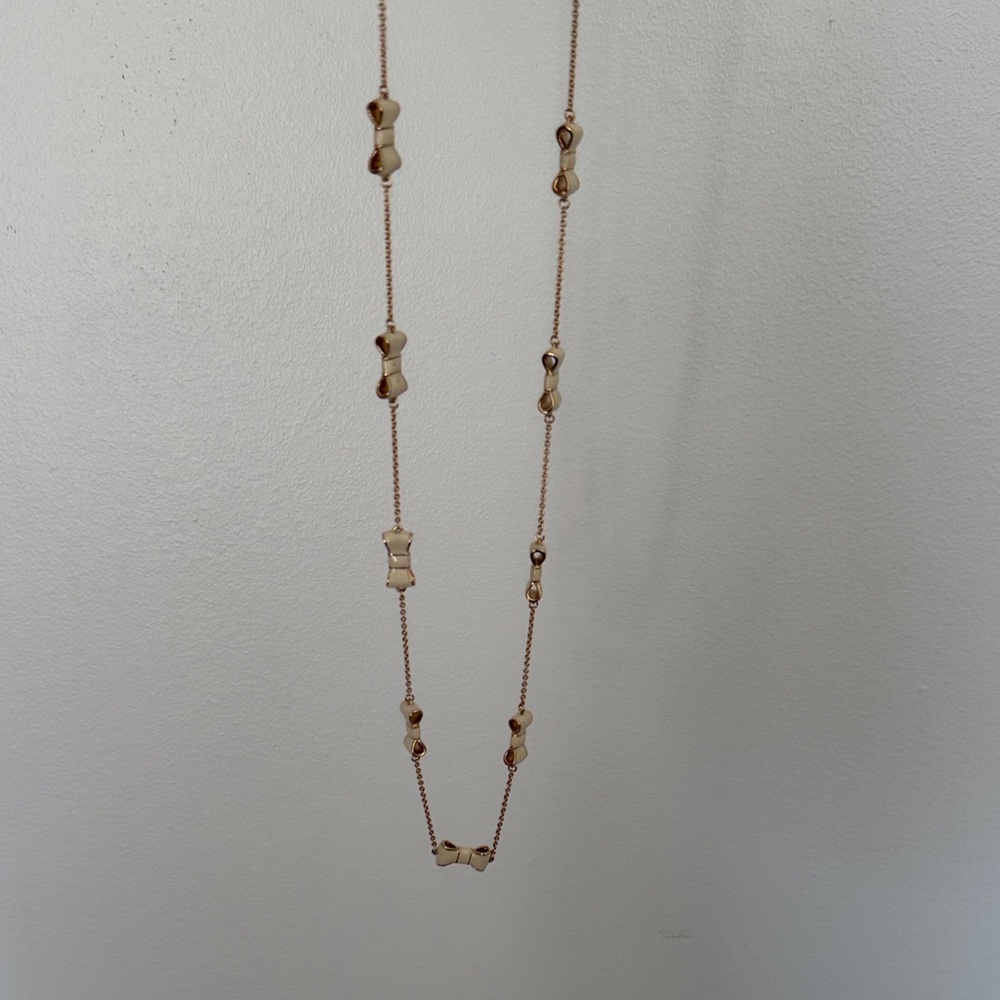 Kate Spade Cream and Tan Beaded Necklace